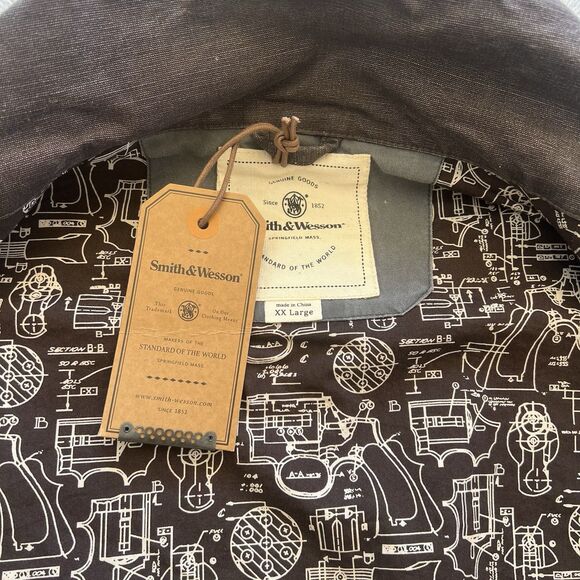 Smith & Wesson Men’s Tactical Conceal Carry Heavy Duty Vest XXL Brown Gray - Picture 3 of 8